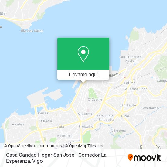 Mapa Casa Caridad Hogar San Jose - Comedor La Esperanza