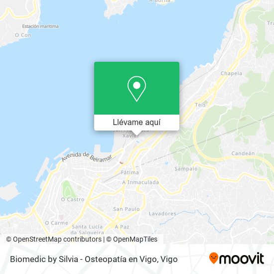Mapa Biomedic by Silvia - Osteopatía en Vigo