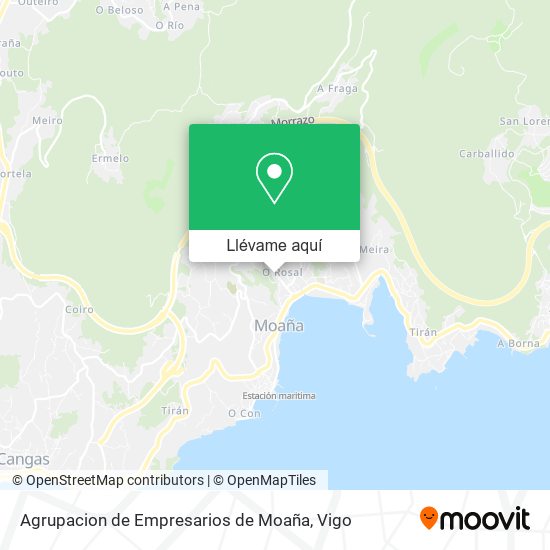 Mapa Agrupacion de Empresarios de Moaña