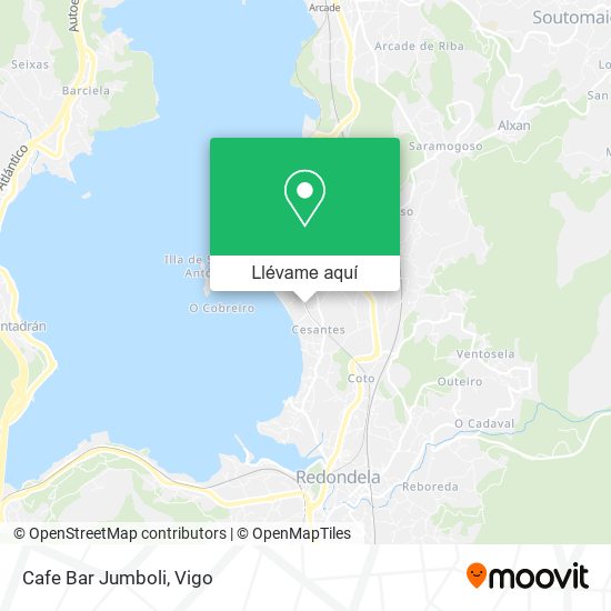 Mapa Cafe Bar Jumboli