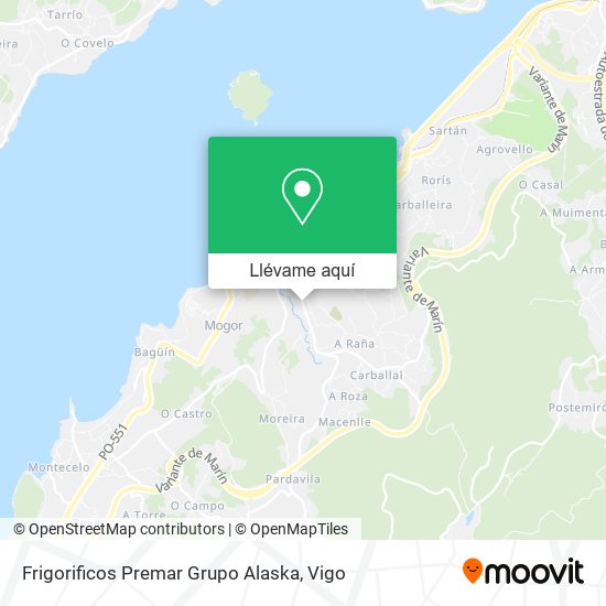 Mapa Frigorificos Premar Grupo Alaska