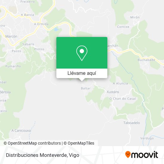 Mapa Distribuciones Monteverde