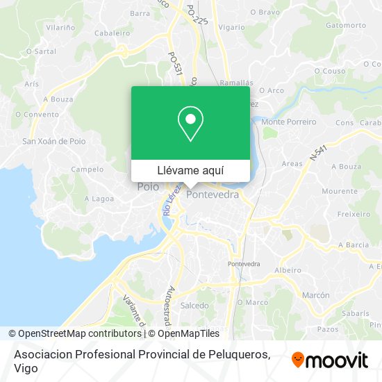 Mapa Asociacion Profesional Provincial de Peluqueros