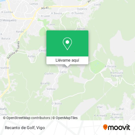 Mapa Recanto de Golf