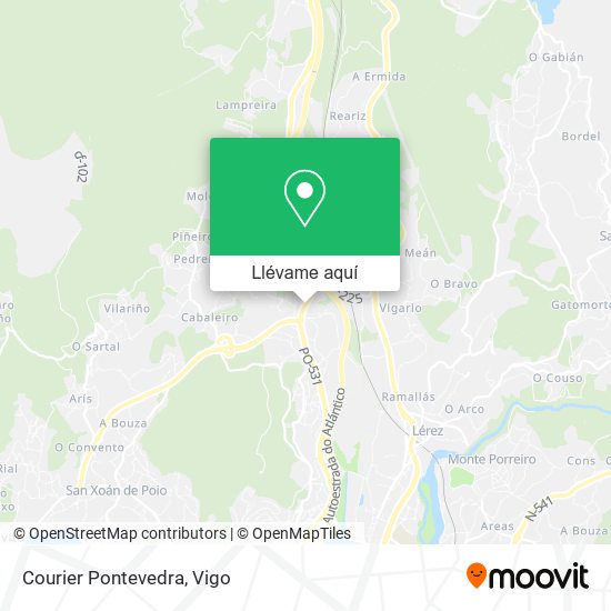 Mapa Courier Pontevedra