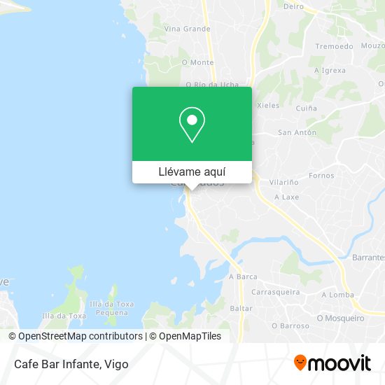 Mapa Cafe Bar Infante