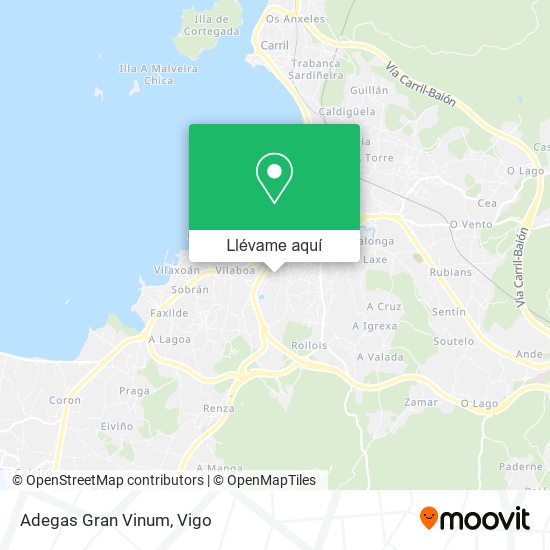 Mapa Adegas Gran Vinum