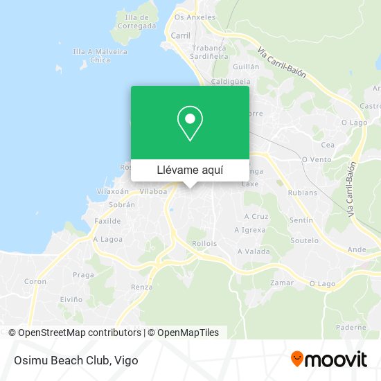 Mapa Osimu Beach Club