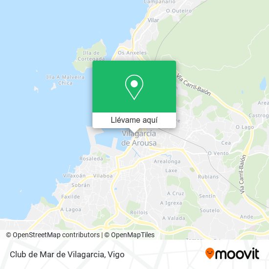 Mapa Club de Mar de Vilagarcia