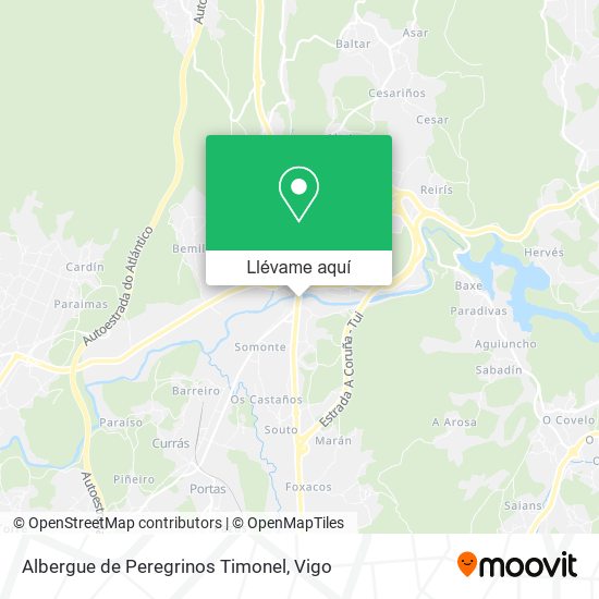 Mapa Albergue de Peregrinos Timonel