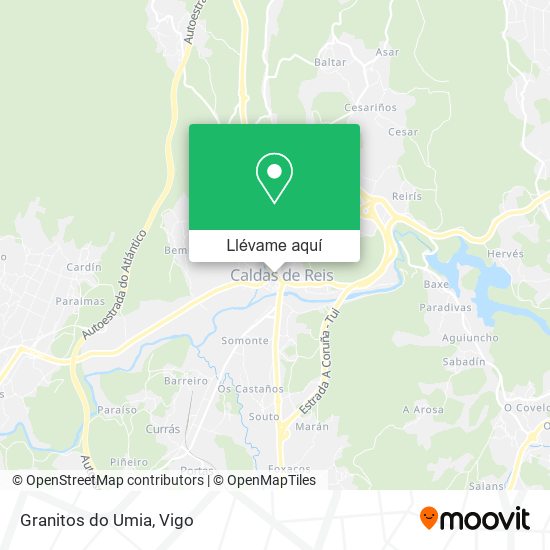 Mapa Granitos do Umia