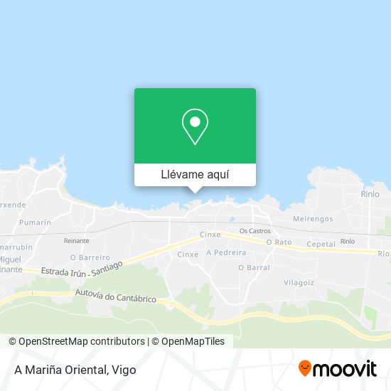 Mapa A Mariña Oriental