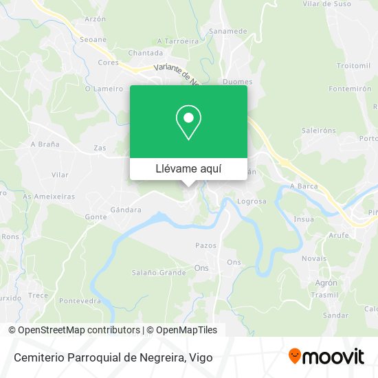 Mapa Cemiterio Parroquial de Negreira