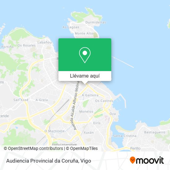 Mapa Audiencia Provincial da Coruña