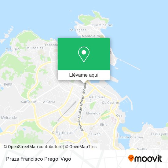 Mapa Praza Francisco Prego