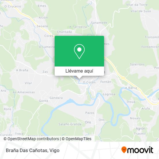 Mapa Braña Das Cañotas