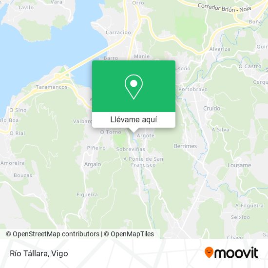 Mapa Río Tállara