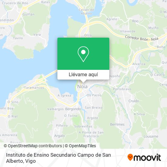 Mapa Instituto de Ensino Secundario Campo de San Alberto