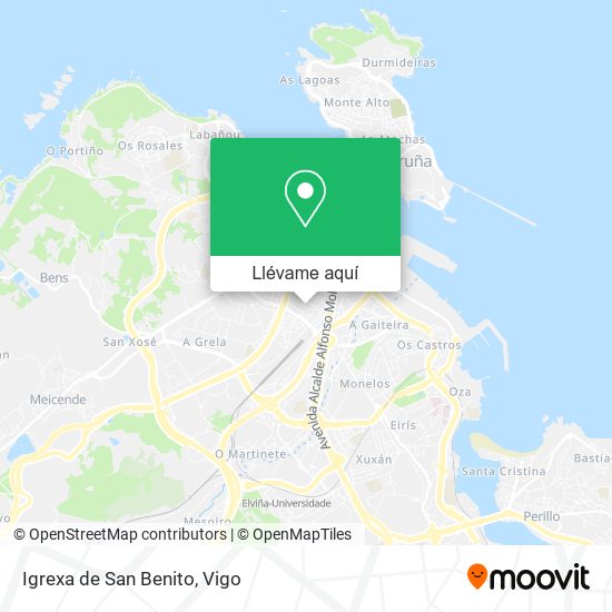 Mapa Igrexa de San Benito