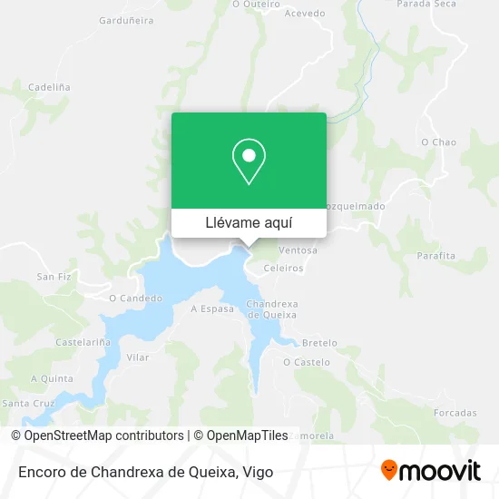 Mapa Encoro de Chandrexa de Queixa