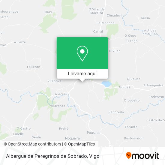 Mapa Albergue de Peregrinos de Sobrado