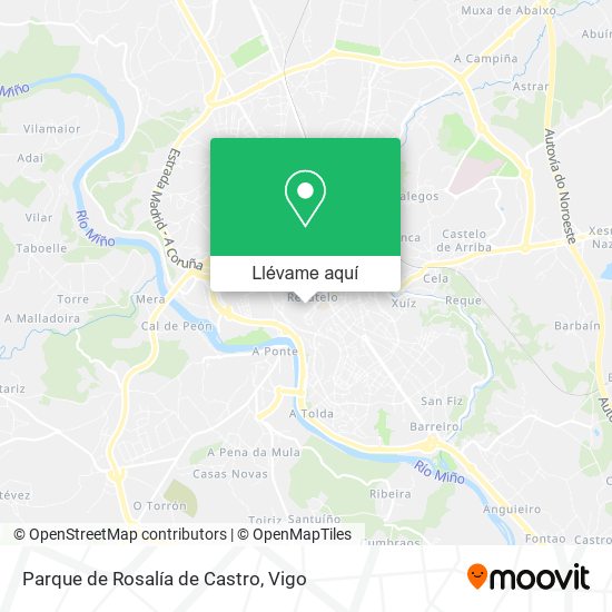 Mapa Parque de Rosalía de Castro