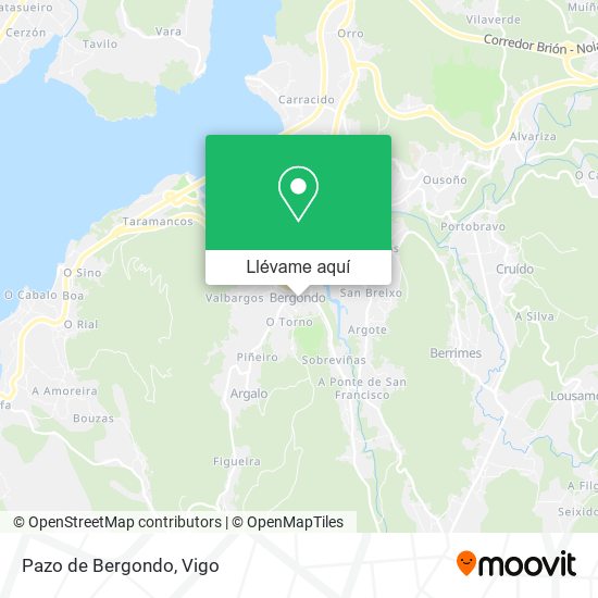 Mapa Pazo de Bergondo