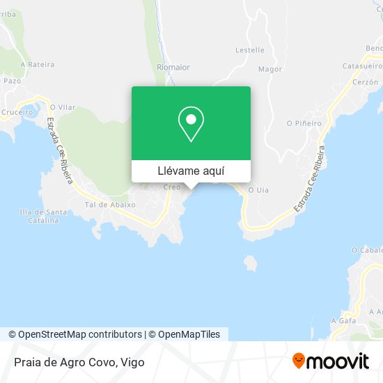 Mapa Praia de Agro Covo