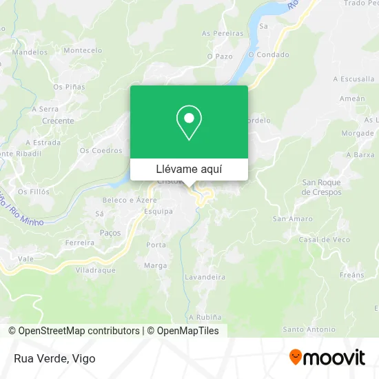 Mapa Rua Verde