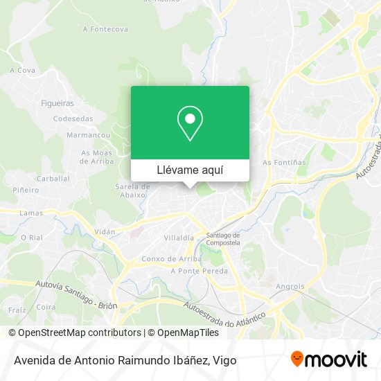 Mapa Avenida de Antonio Raimundo Ibáñez