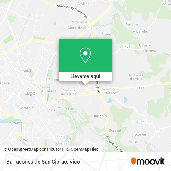 Mapa Barracones de San Cibrao