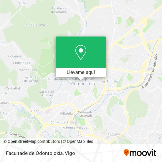 Mapa Facultade de Odontoloxía