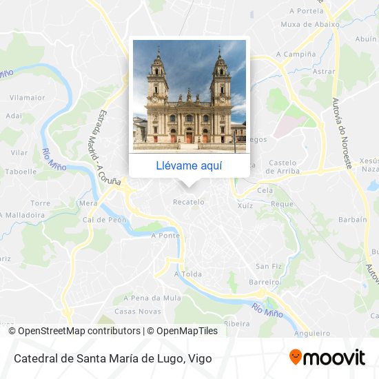 Mapa Catedral de Santa María de Lugo