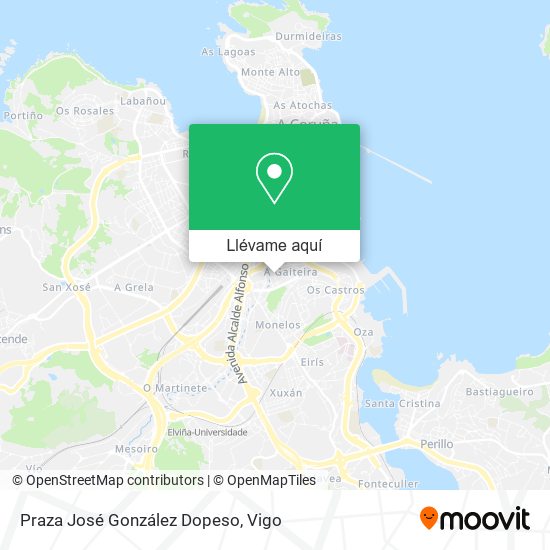 Mapa Praza José González Dopeso