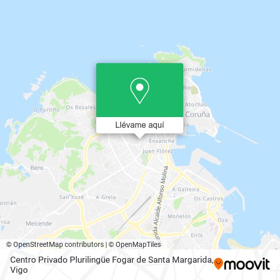 Mapa Centro Privado Plurilingüe Fogar de Santa Margarida