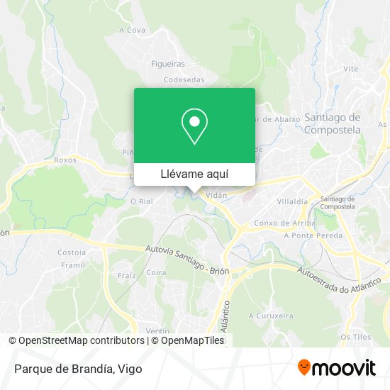 Mapa Parque de Brandía