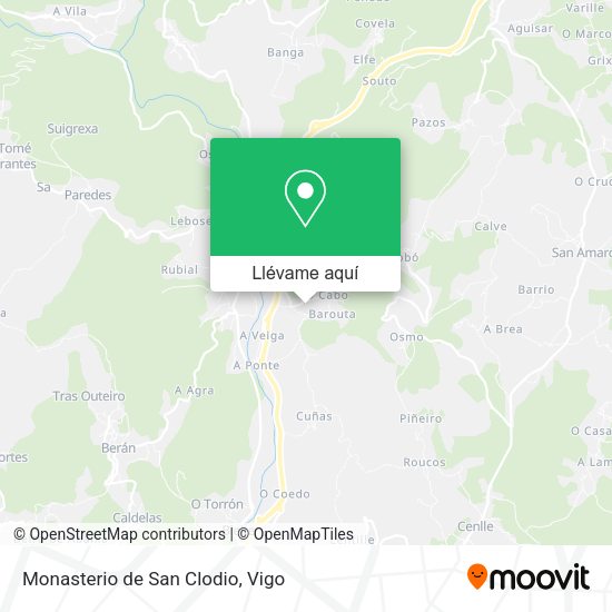 Mapa Monasterio de San Clodio