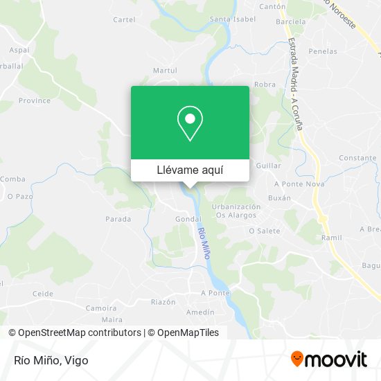 Mapa Río Miño