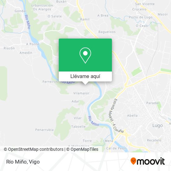 Mapa Río Miño