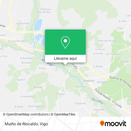 Mapa Muiño de Riocaldo