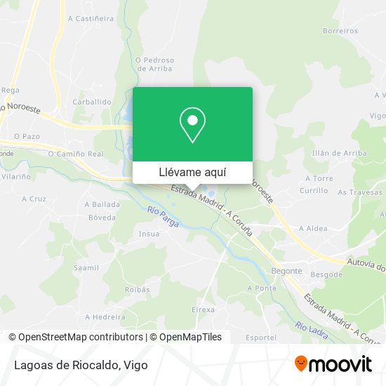 Mapa Lagoas de Riocaldo