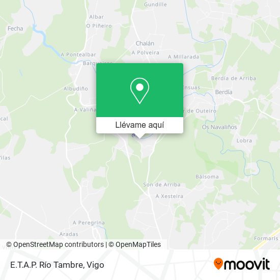 Mapa E.T.A.P. Río Tambre