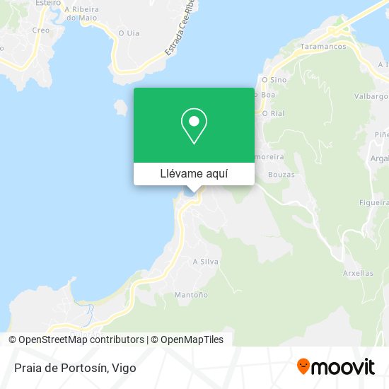 Mapa Praia de Portosín