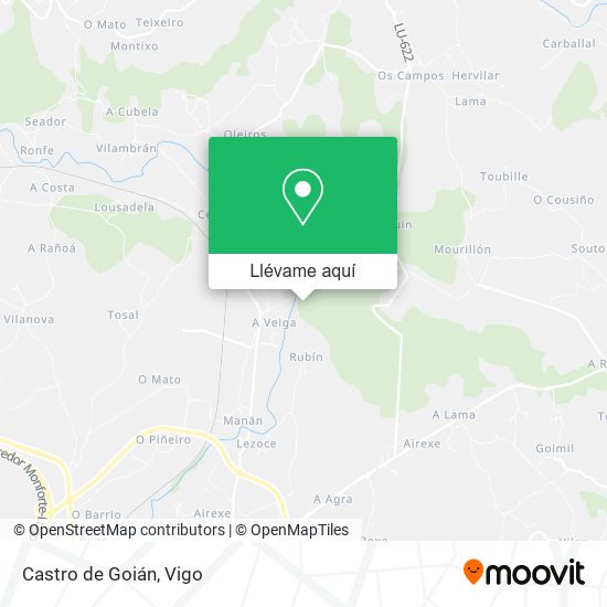 Mapa Castro de Goián
