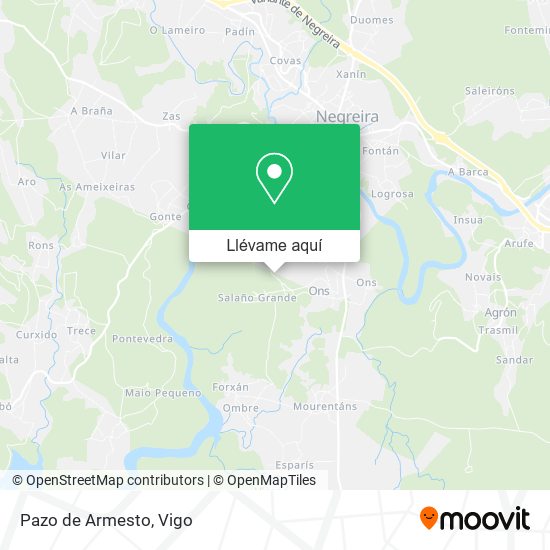 Mapa Pazo de Armesto
