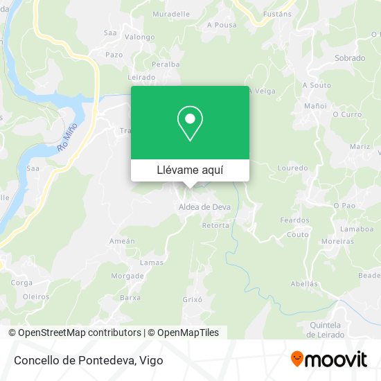 Mapa Concello de Pontedeva