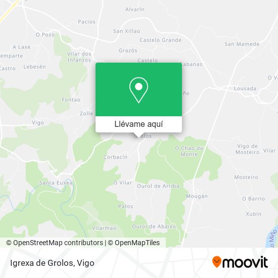 Mapa Igrexa de Grolos