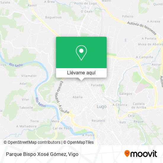 Mapa Parque Bispo Xosé Gómez