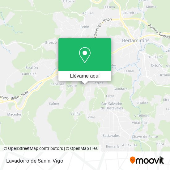 Mapa Lavadoiro de Sanín