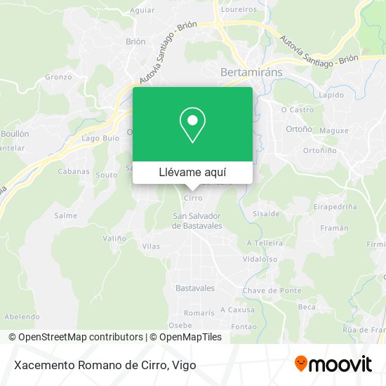 Mapa Xacemento Romano de Cirro